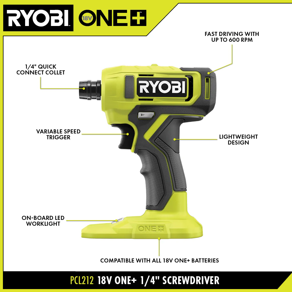 18V ONE+ 1/4" HEX SCREWDRIVER KIT - Image 3