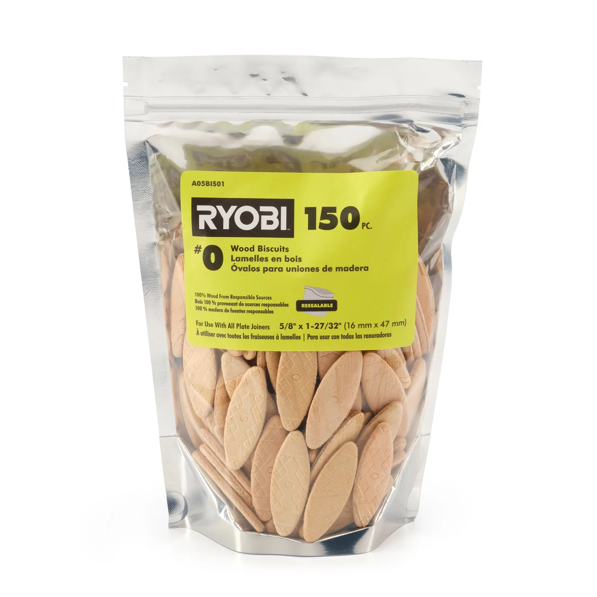 150 PC. #0 Wood Biscuits - Image 4