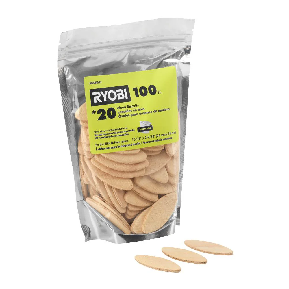 100 PC. #20 WOOD BISCUITS - Image 2