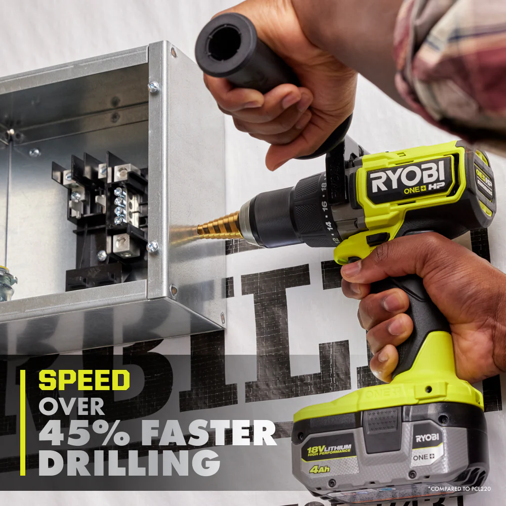 18V ONE+ HP BRUSHLESS CORDLESS 2-TOOL HAMMER DRILL / DRIVER, IMPACT DRIVER, 4.0 Ah, 2.0 Ah BATTERY, CHARGER, AND BAG - Image 7