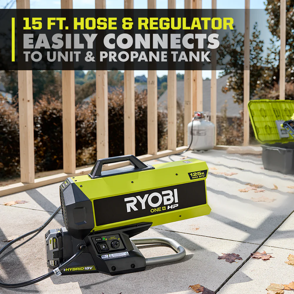 18V ONE+ HP Brushless Hybrid Forced Air Propane Heater - Image 6