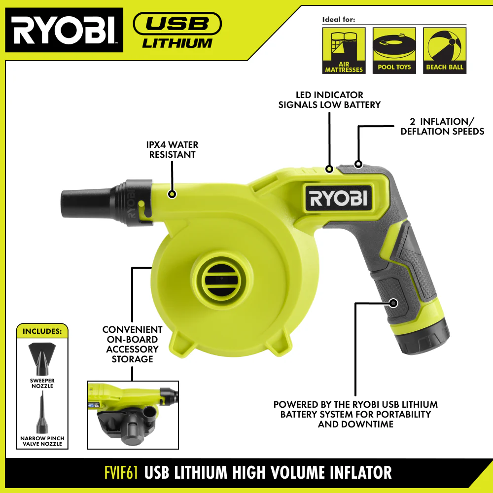 USB LITHIUM HIGH VOLUME INFLATOR KIT - Image 2