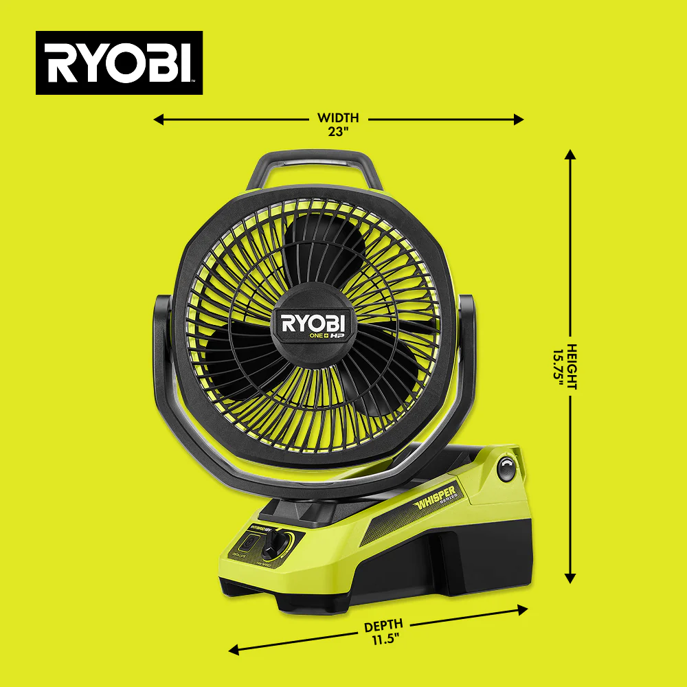 18V ONE+ HP Brushless Hybrid 9" Oscillating Fan - Image 10