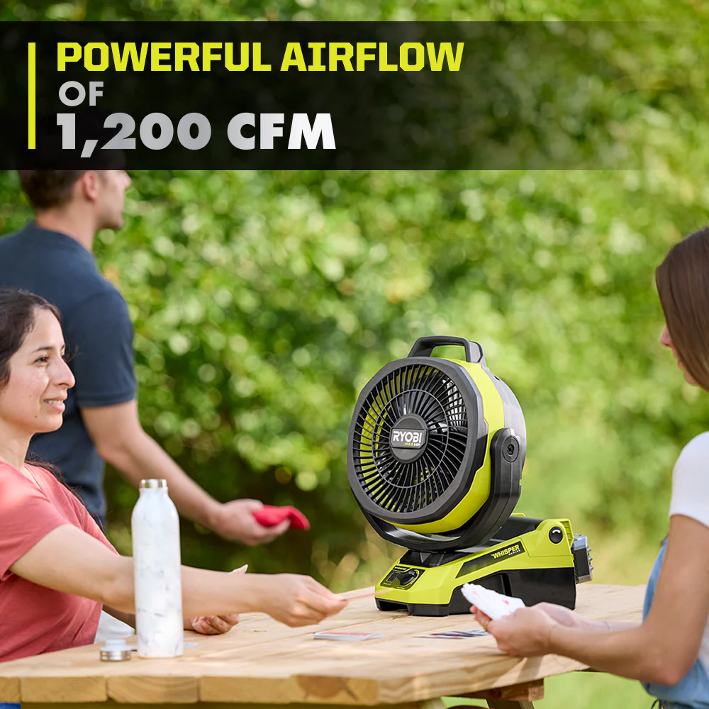 18V ONE+ HP Brushless Hybrid 9" Oscillating Fan - Image 4