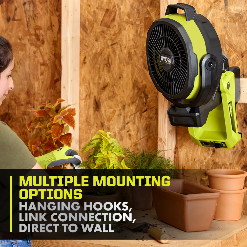 18V ONE+ HP Brushless Hybrid 9" Oscillating Fan - Image 6