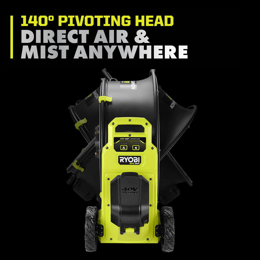 40V HP Brushless Hybrid 18" Misting Air Cannon - Image 8