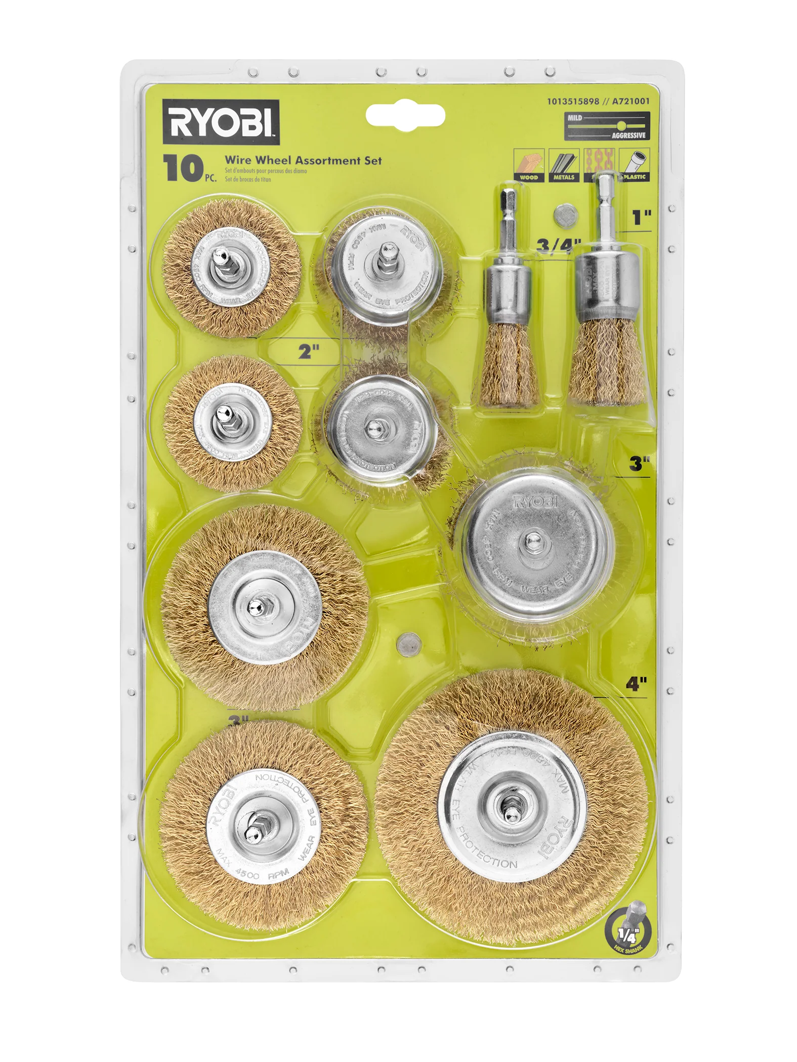 10 PC. Wire Wheel Assortment Set - Image 2