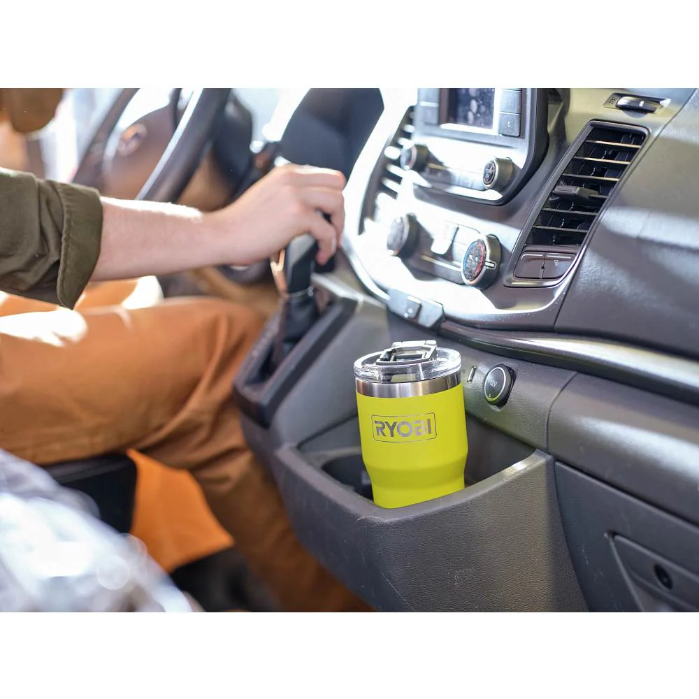 20 oz. Stainless Steel Green Tumbler - Image 7