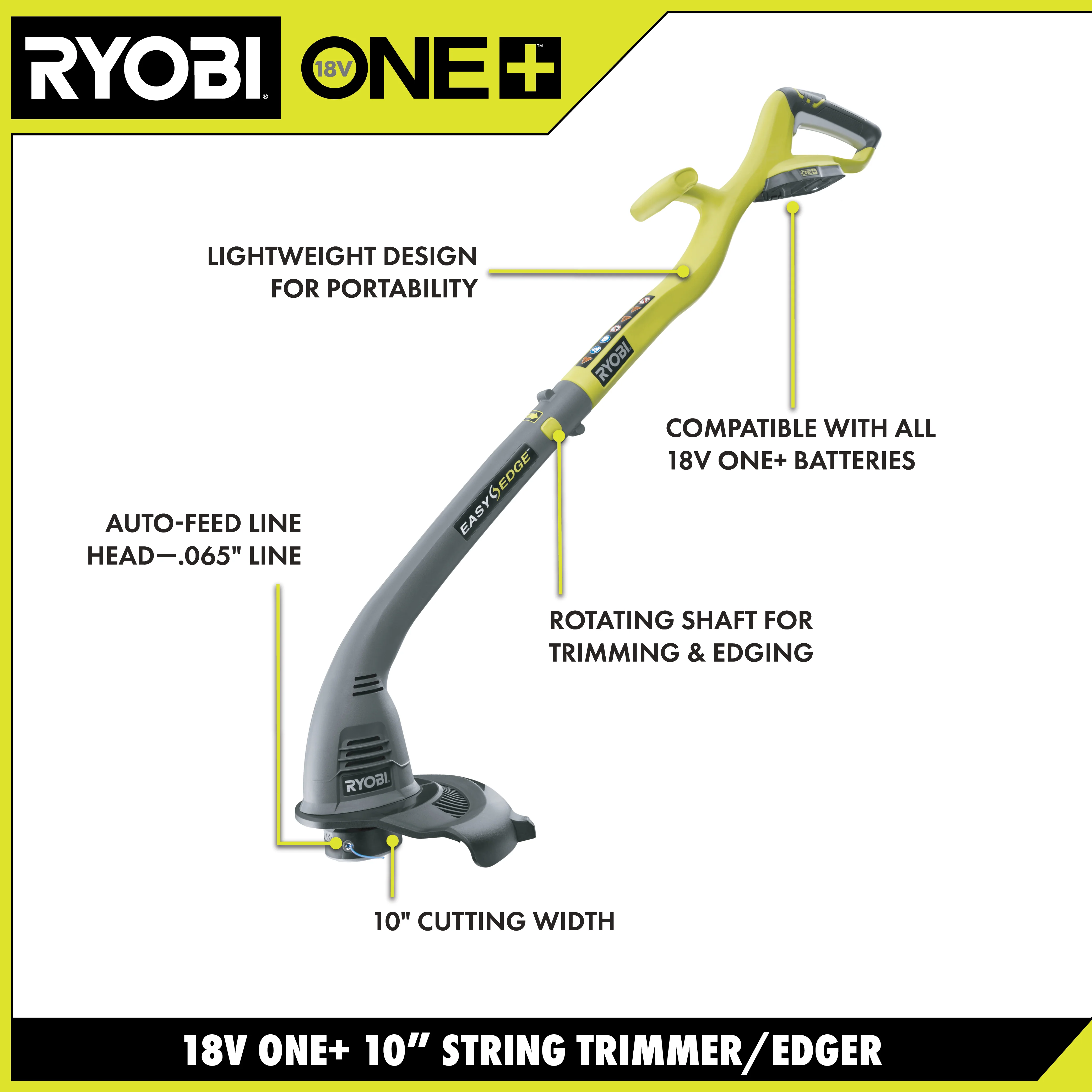 18V ONE+ STRING TRIMMER/EDGER - Image 2
