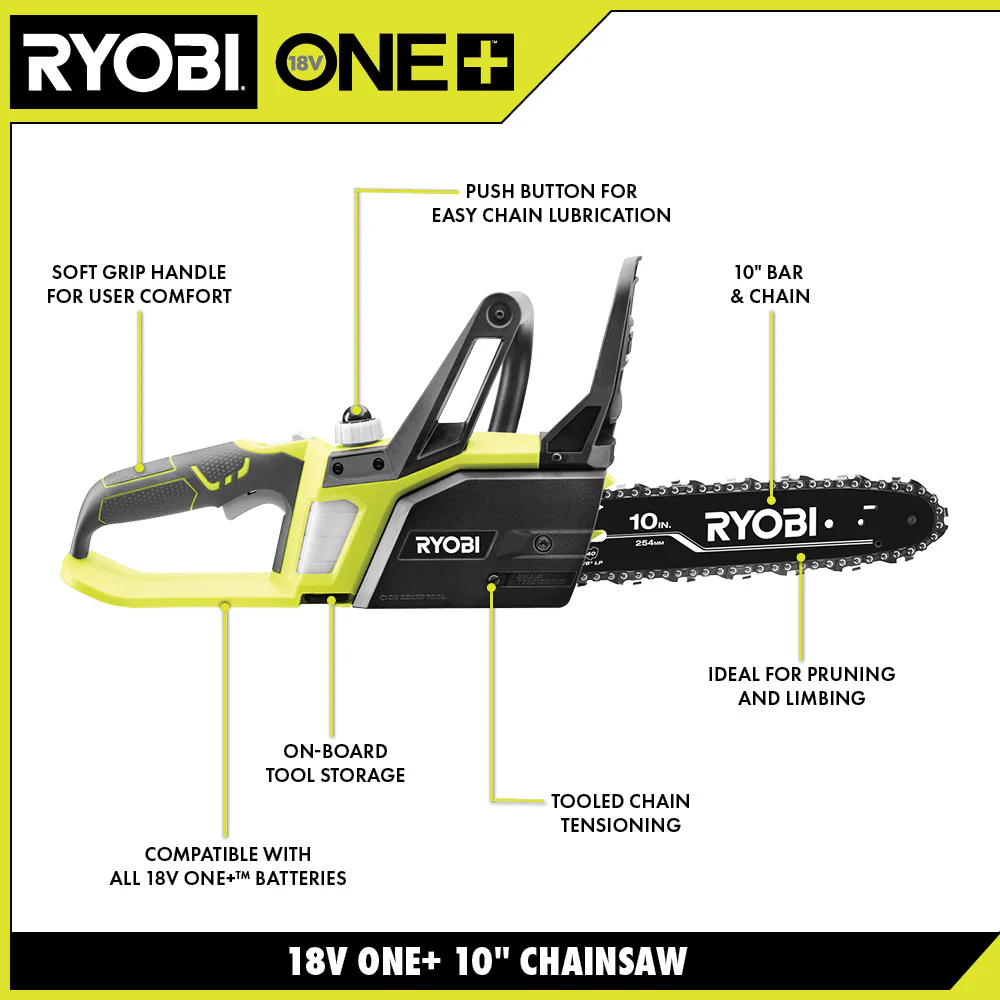 18V ONE+ 10" CHAINSAW KIT - Image 2