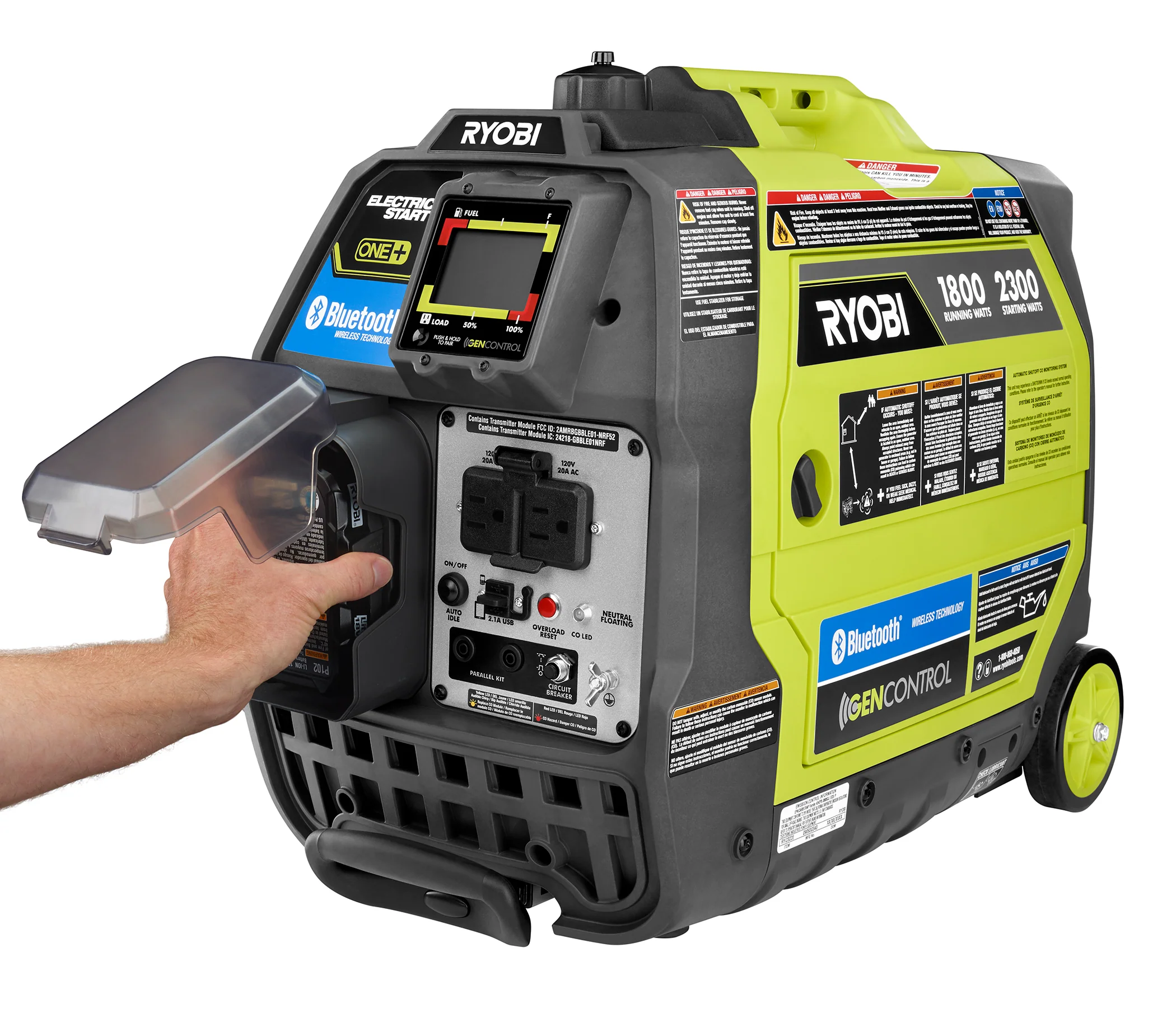 2300-Watt Bluetooth Inverter Generator with 18V ONE+ Electric Start - Image 5