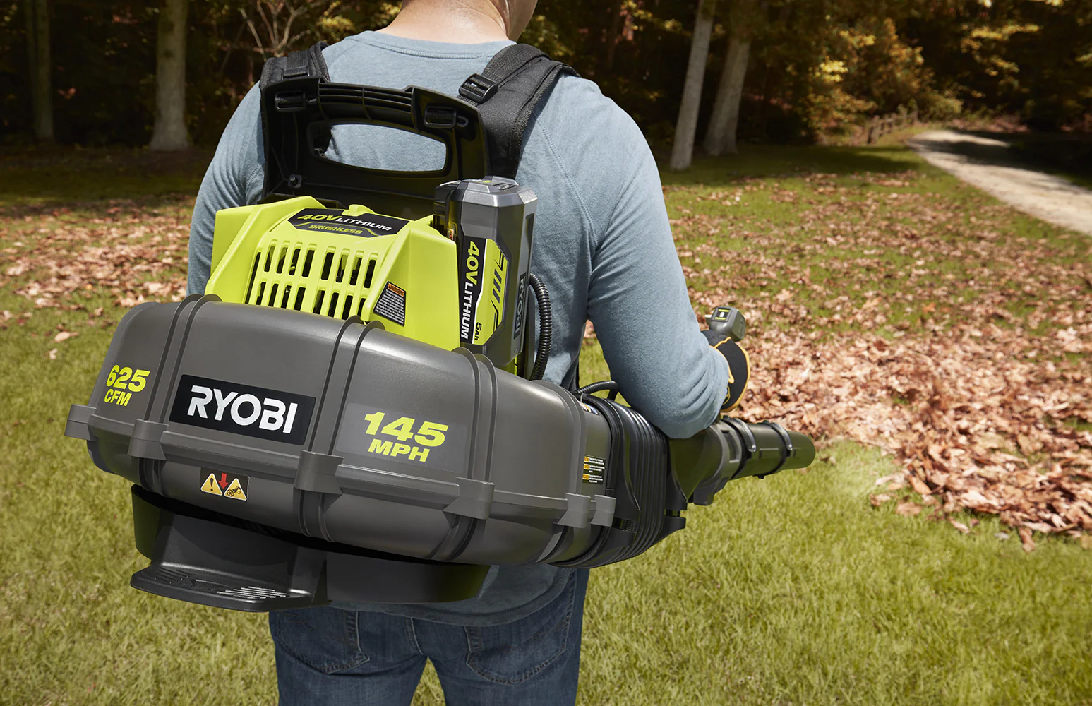 40V BRUSHLESS 625 CFM WHISPER SERIES BACKPACK BLOWER KIT - Image 8
