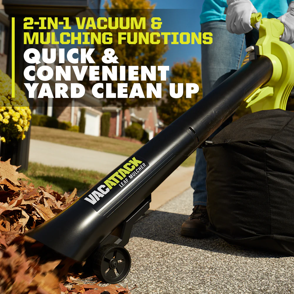 40V VAC ATTACK LEAF VACUUM/MULCHER KIT - Image 3