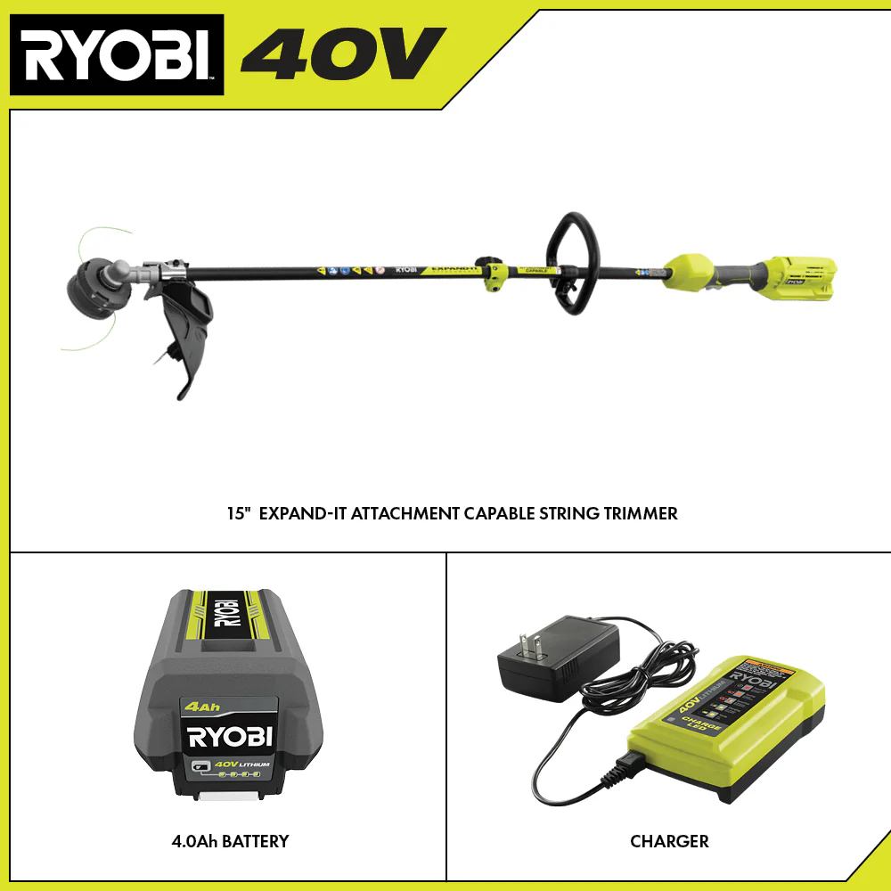 40V ATTACHMENT CAPABLE 15" STRING TRIMMER KIT - Image 3
