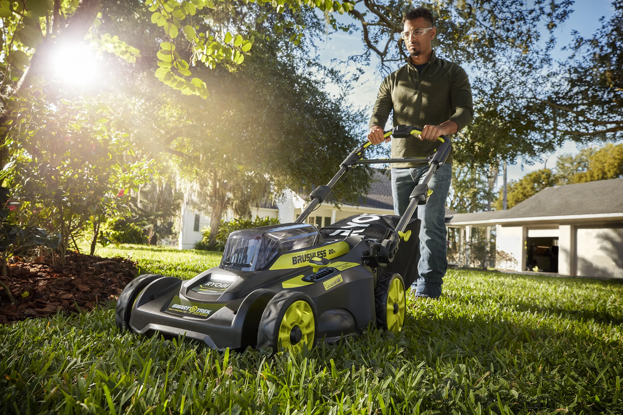 40V 20" BRUSHLESS SMART TREK™ Self-Propelled Mower WITH 6AH BATTERY & CHARGER - Image 11
