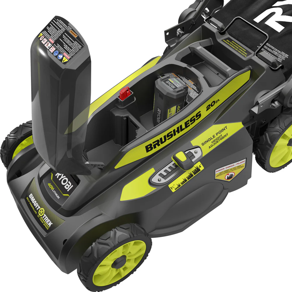 40V 20" BRUSHLESS SMART TREK™ Self-Propelled Mower WITH 6AH BATTERY & CHARGER - Image 9