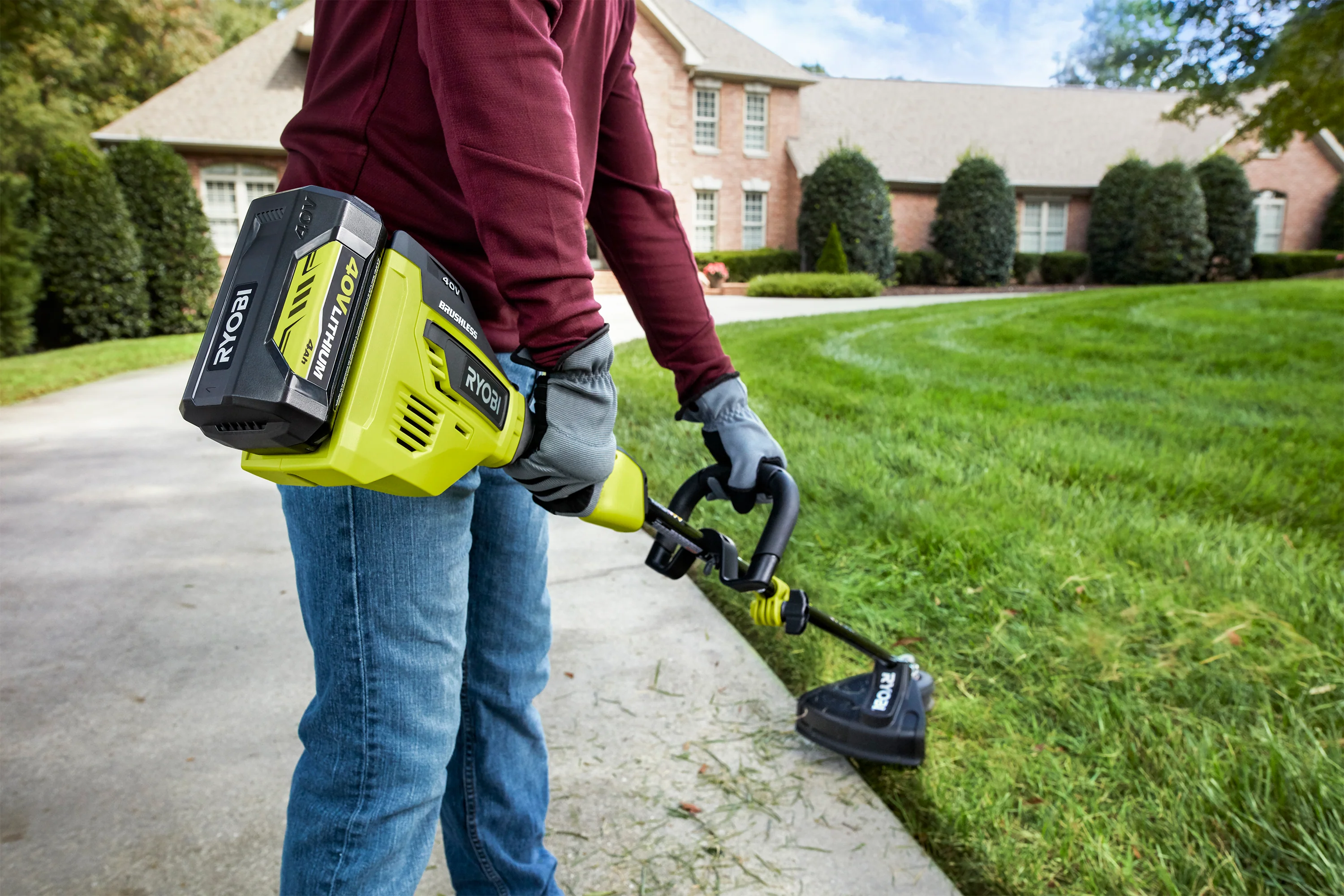 40V BRUSHLESS ATTACHMENT CAPABLE 15" STRING TRIMMER KIT - Image 4