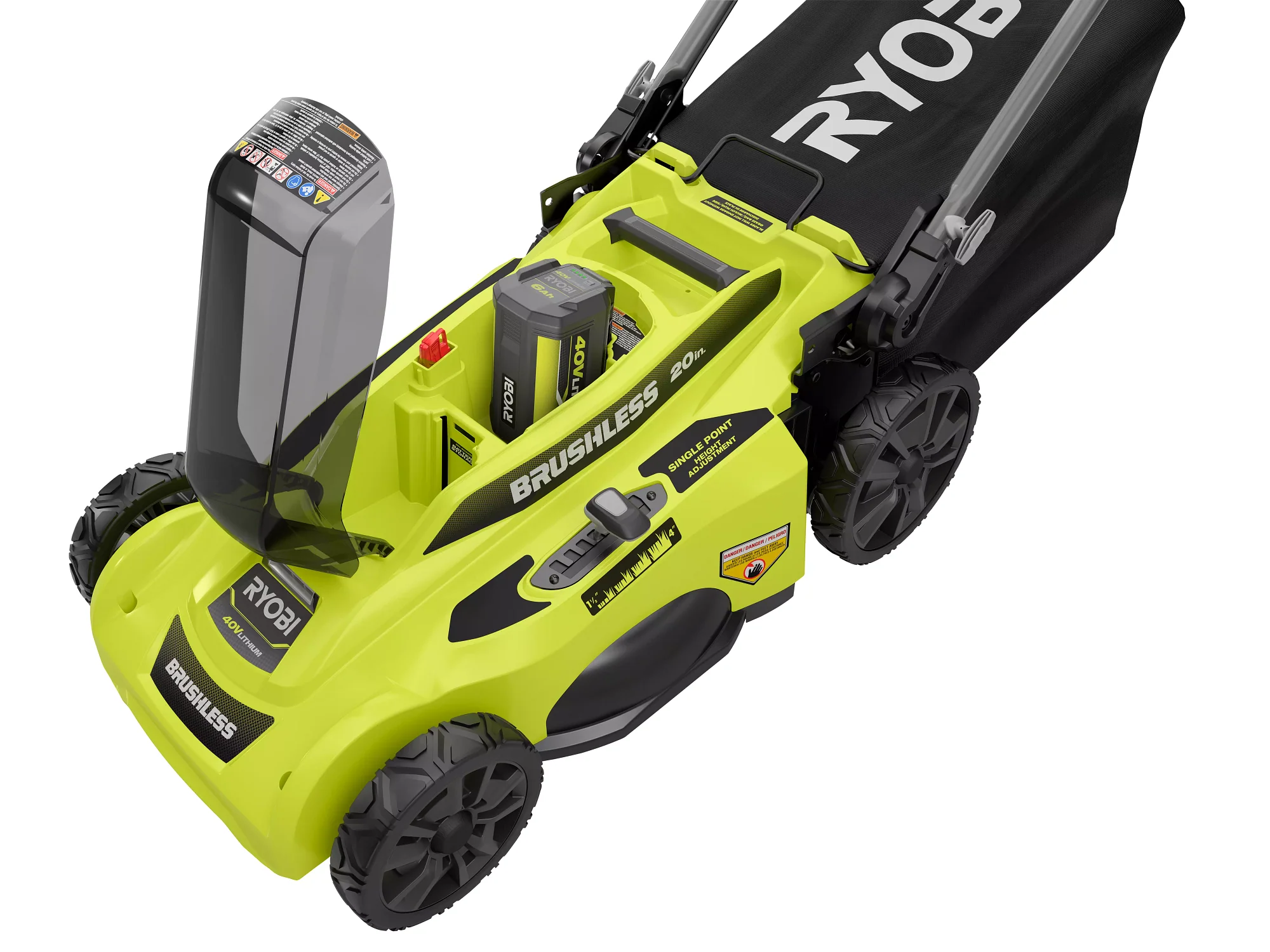 40V BRUSHLESS 20" PUSH LAWN MOWER KIT - Image 7