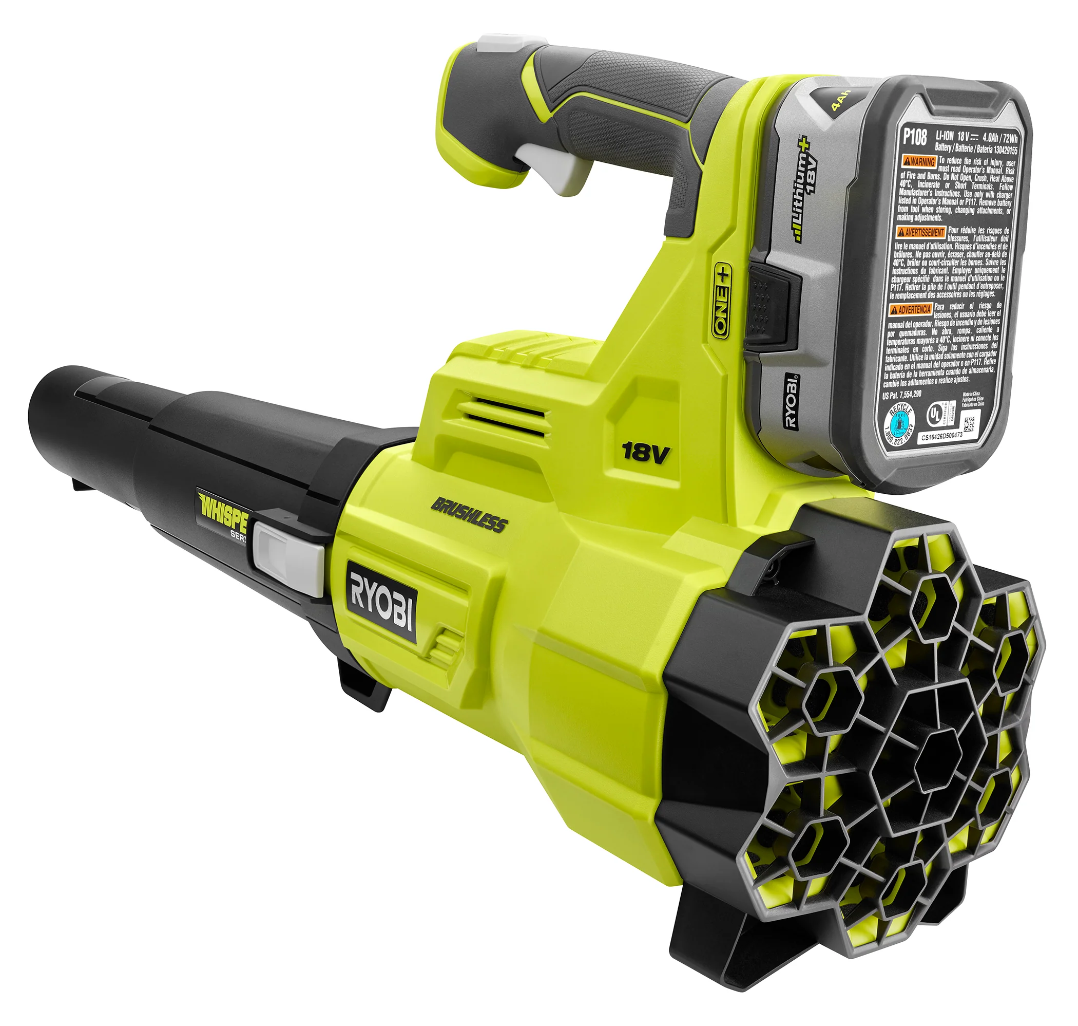 18V ONE+ BRUSHLESS 410 CFM Whisper Series Blower Kit - Image 4