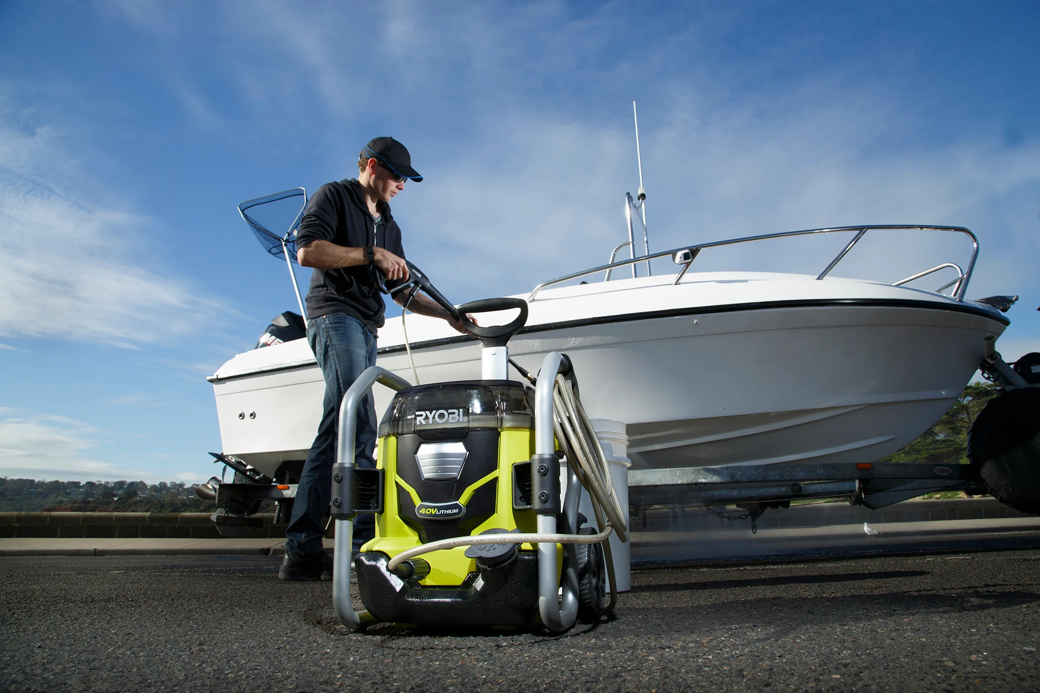 40V 1500 PSI 1.2 GPM Cordless Cold Water Electric Pressure Washer with (2) 5.0 Ah Batteries and Charger - Image 3