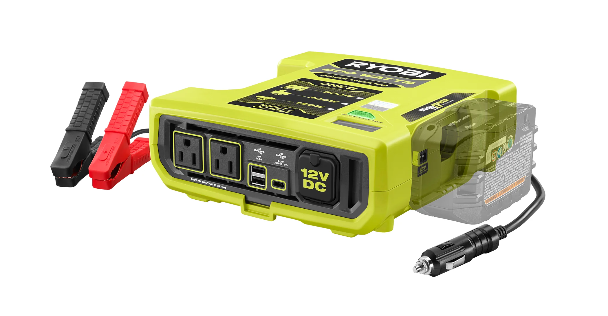 18V ONE+ 800-Watt Automotive Power Inverter - Image 5