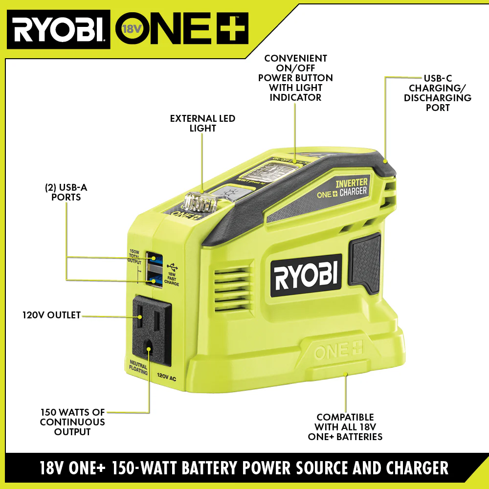 18V ONE+ 150-WATT BATTERY POWER SOURCE AND CHARGER KIT - Image 3