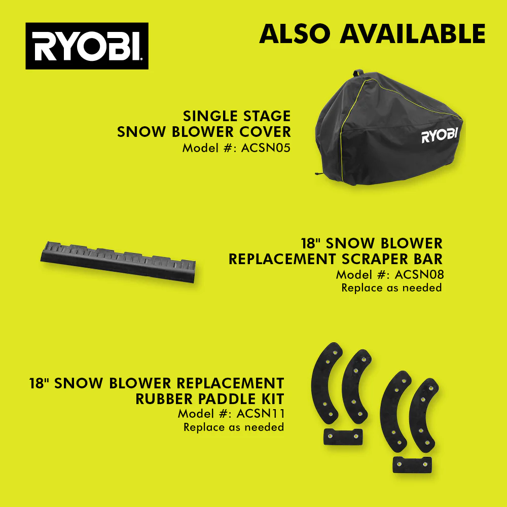 40V HP BRUSHLESS 18" SNOW BLOWER KIT - Image 9