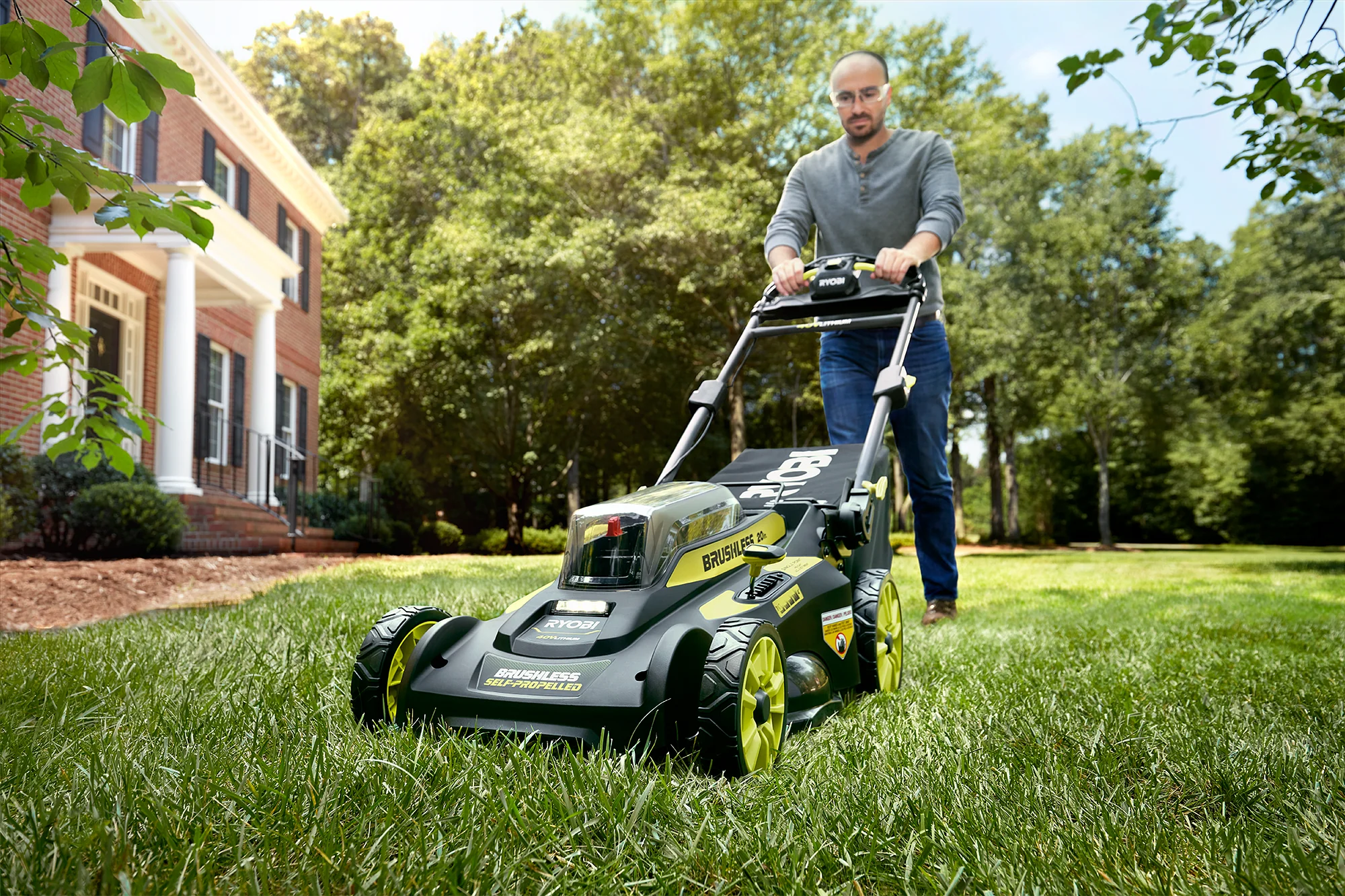 40V BRUSHLESS 20" SELF-PROPELLED LAWN MOWER - Image 3