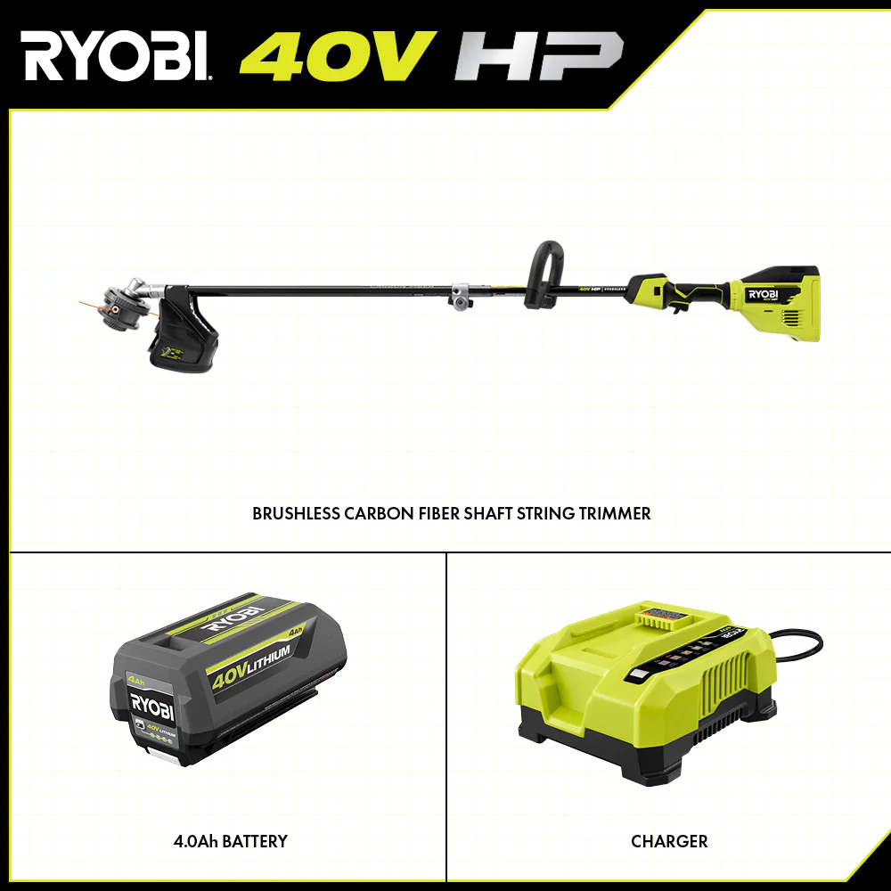 40V HP BRUSHLESS 15" CARBON FIBER ATTACHMENT CAPABLE STRING TRIMMER - Image 2