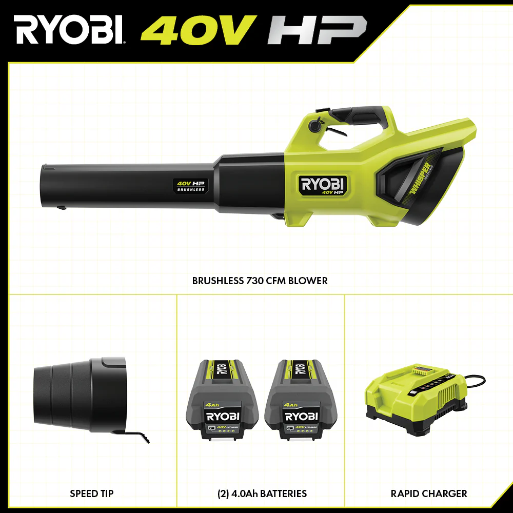 40V HP BRUSHLESS 730 CFM WHISPER SERIES BLOWER KIT - Image 3