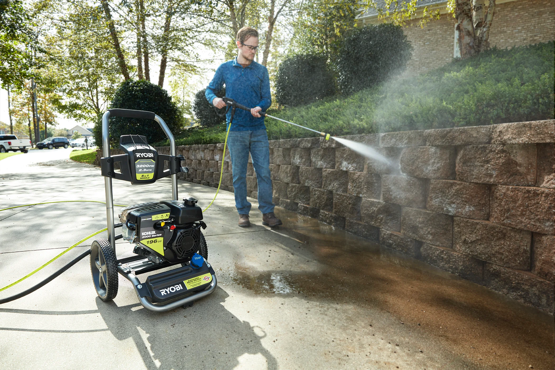 3200 PSI KOHLER GAS PRESSURE WASHER with 15" Surface Cleaner - Image 5