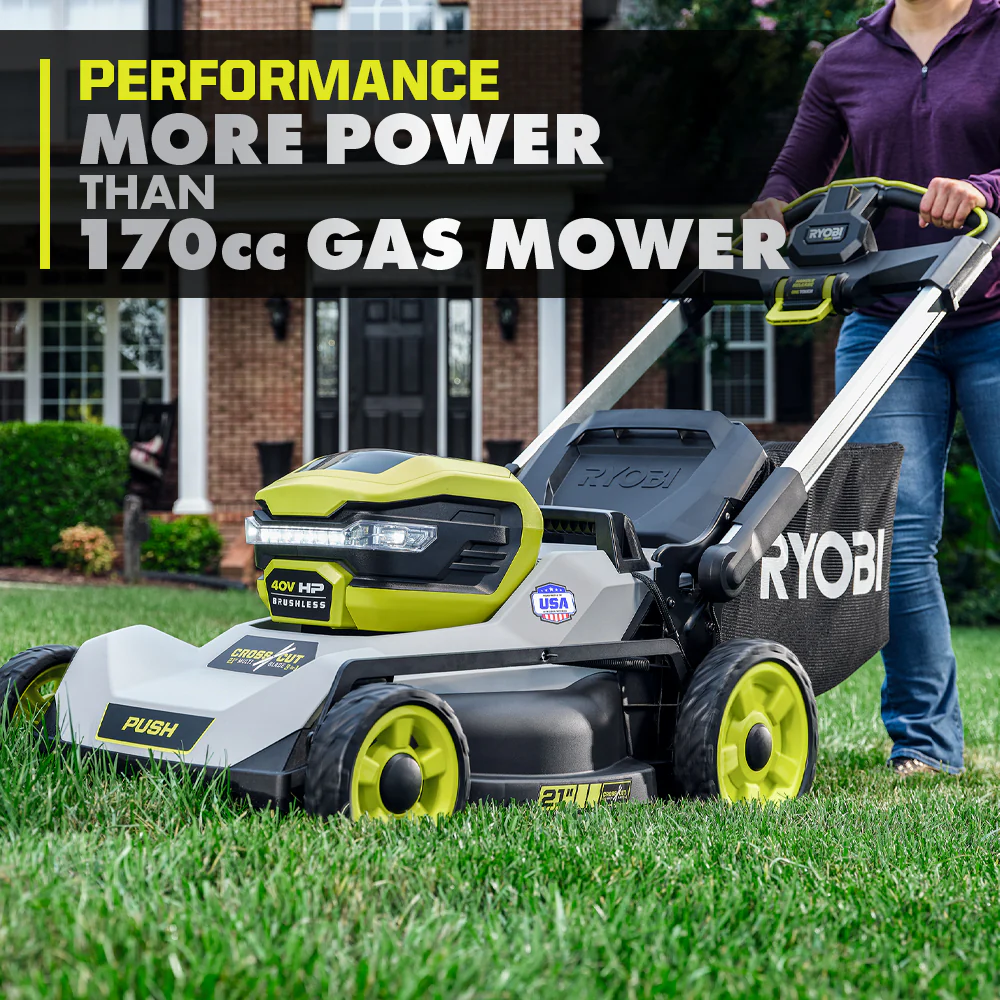 40V HP BRUSHLESS 21" MULTI-BLADE PUSH MOWER KIT - Image 5