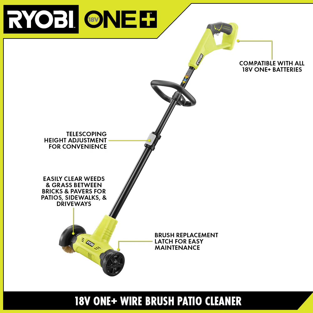 18V ONE+ OUTDOOR PATIO CLEANER - WIRE BRUSH - Image 2