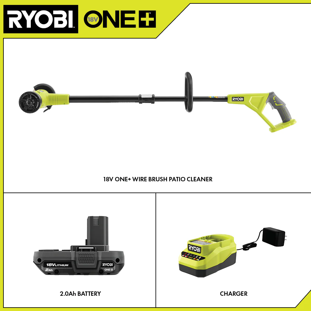 18V ONE+ OUTDOOR PATIO CLEANER - WIRE BRUSH KIT - Image 2