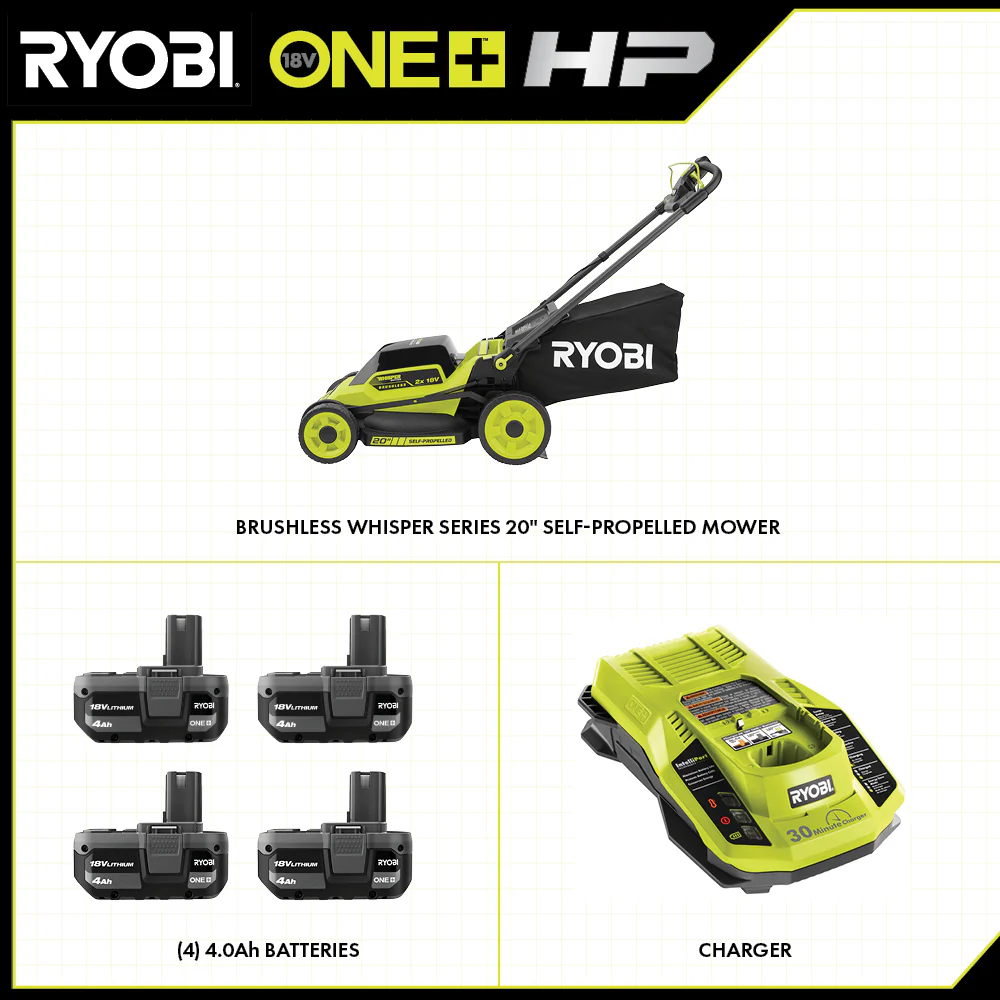 18V ONE+ HP BRUSHLESS 20" SELF-PROPELLED MULTI-BLADE MOWER KIT - Image 2