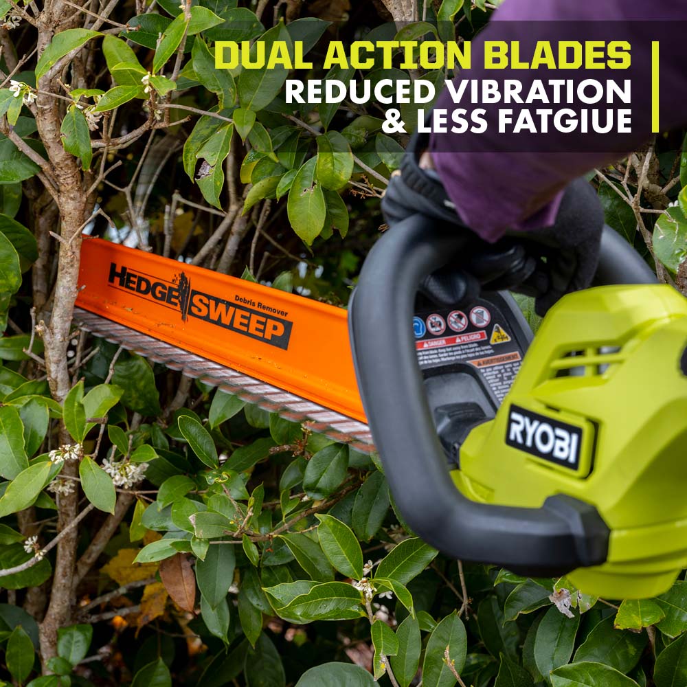 18V ONE+ 22" Lithium-Ion Electric Hedge Trimmer Cordless with 2.0 Ah Battery and Charger - Image 6