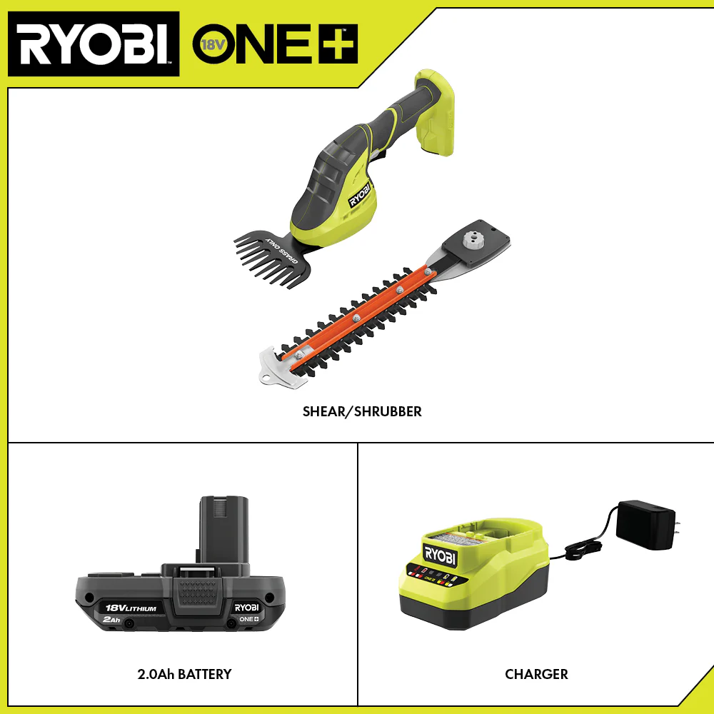 18V ONE+ 2-in-1 SHEAR SHRUBBER KIT - Image 2