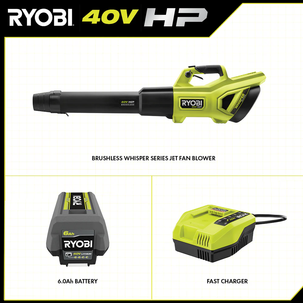 40V HP BRUSHLESS 650 CFM WHISPER SERIES BLOWER KIT - Image 2