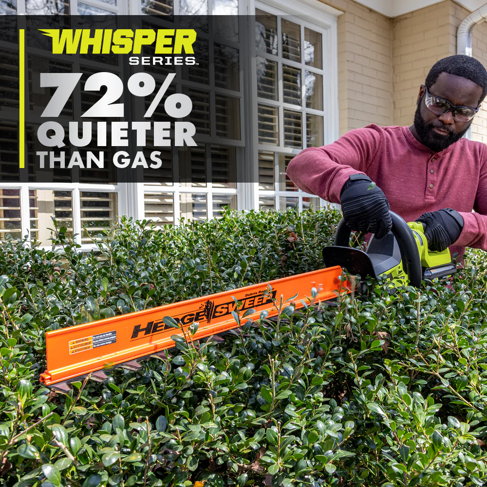 40V HP BRUSHLESS WHISPER SERIES 26" HEDGE TRIMMER - Image 5