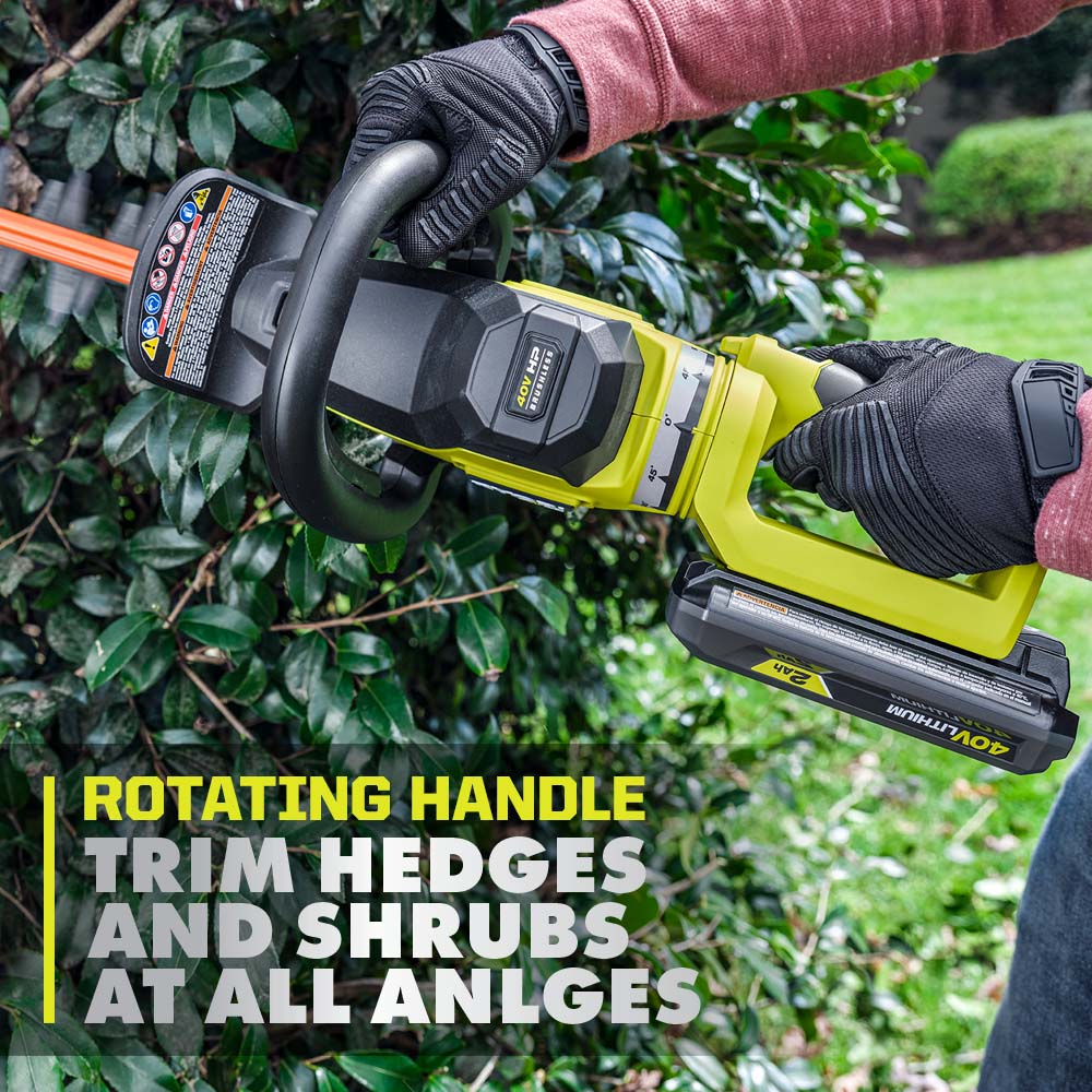 40V HP BRUSHLESS WHISPER SERIES 26" HEDGE TRIMMER - Image 8