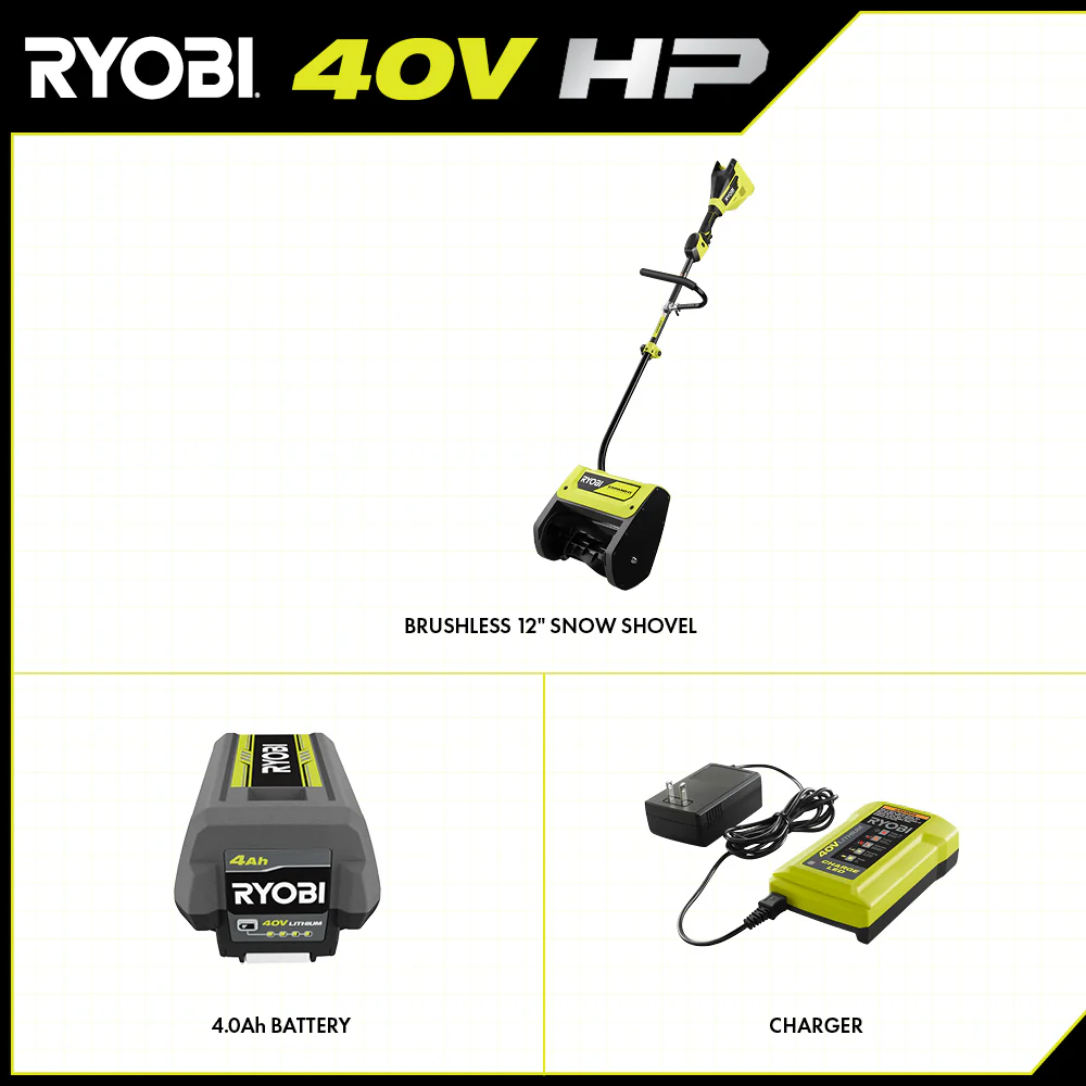 40V HP BRUSHLESS 12" SNOW SHOVEL KIT - Image 2