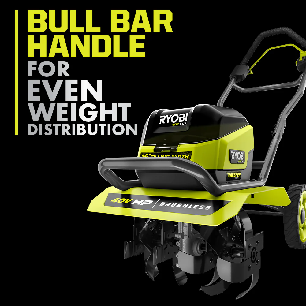 40V HP BRUSHLESS WHISPER SERIES 16" FRONT TINE TILLER KIT - Image 11