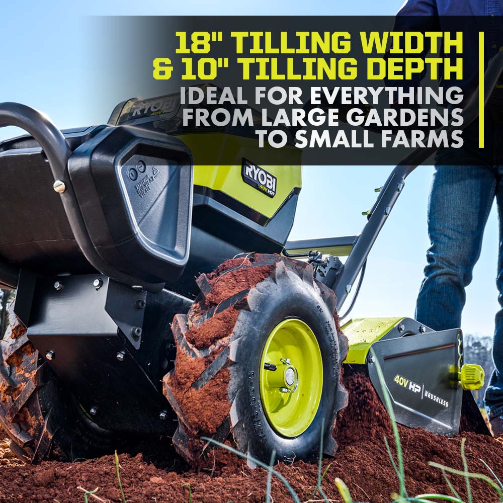 40V HP BRUSHLESS 18" REAR TINE TILLER KIT - Image 10