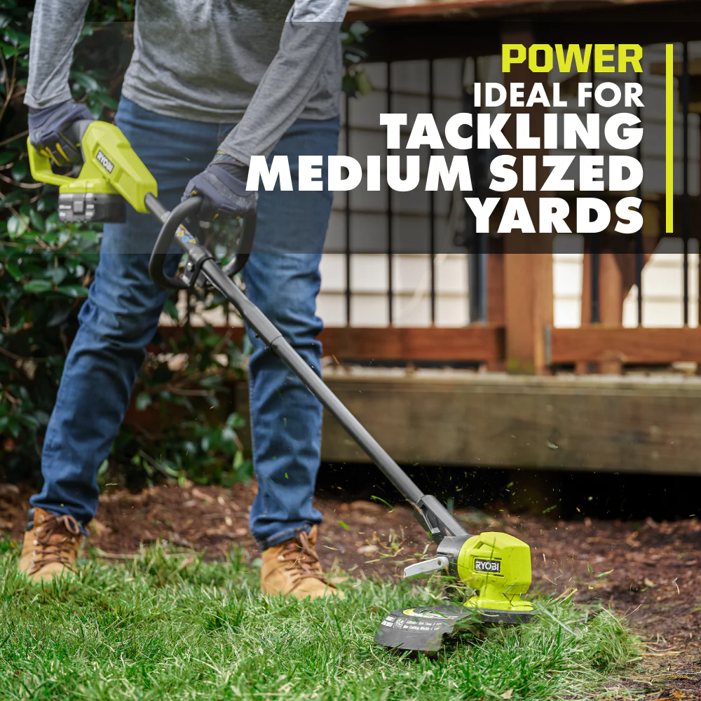 18V ONE+ 13" Cordless Battery String Trimmer/ Lawn Edger with 4.0 Ah Battery and Charger - Image 5