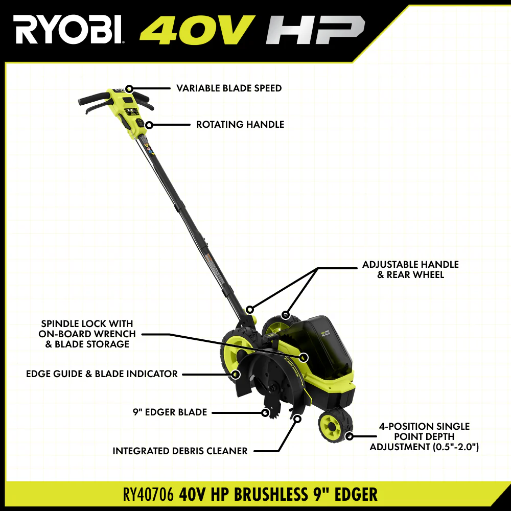 40V HP BRUSHLESS 9" EDGER KIT - Image 4