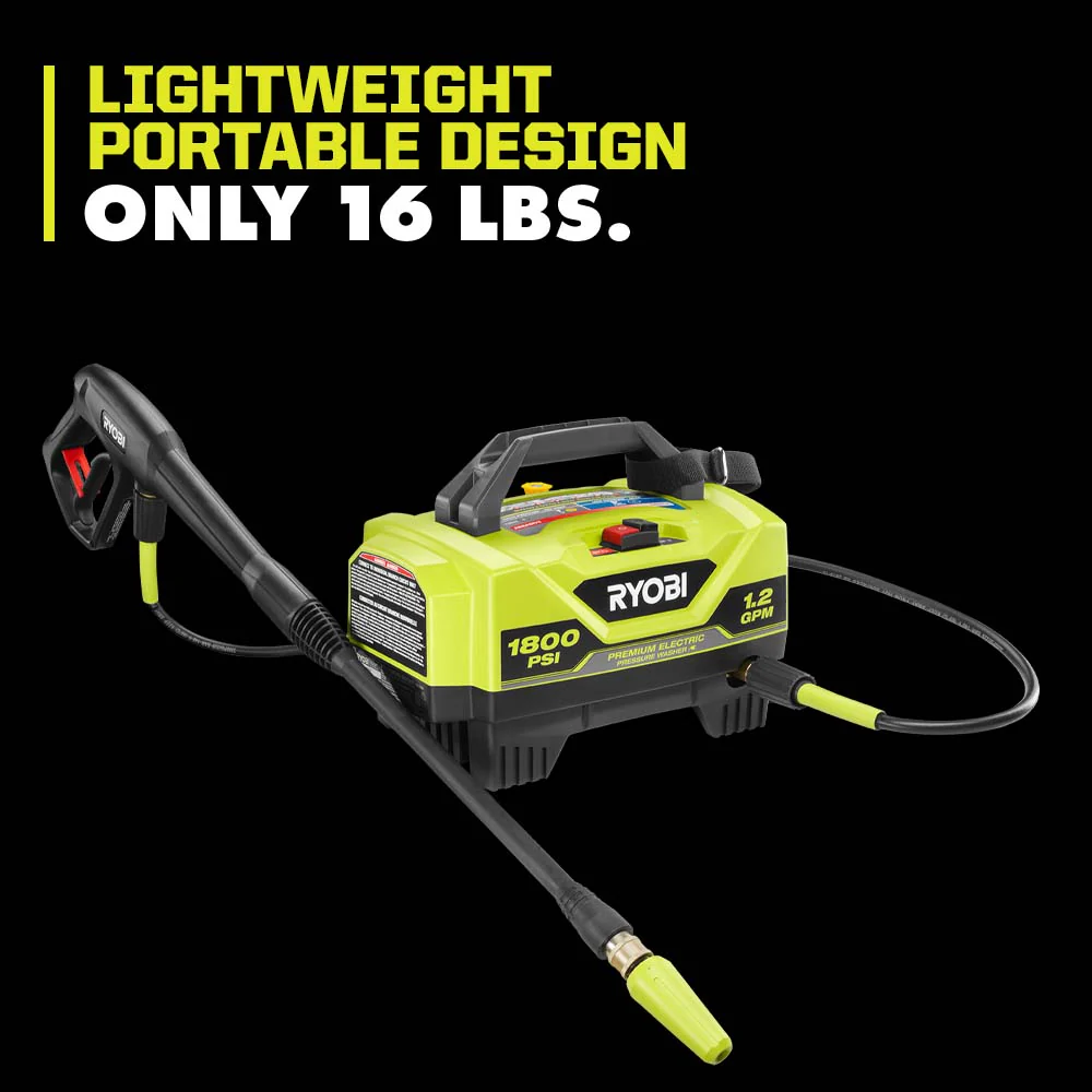 1800 PSI 1.2 GPM Electric Pressure Washer - Image 9