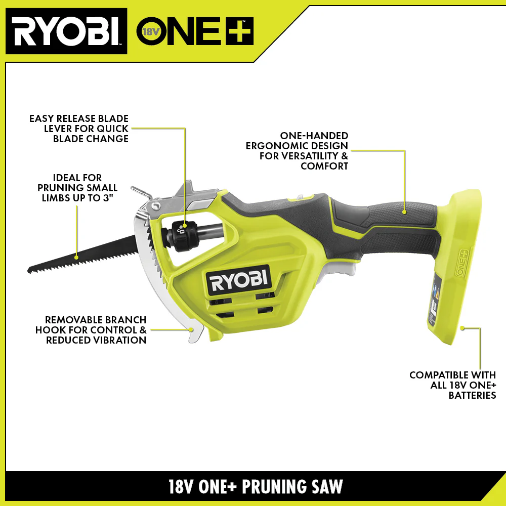 18V ONE+ ONE-HANDED PRUNING RECIPROCATING SAW KIT - Image 3