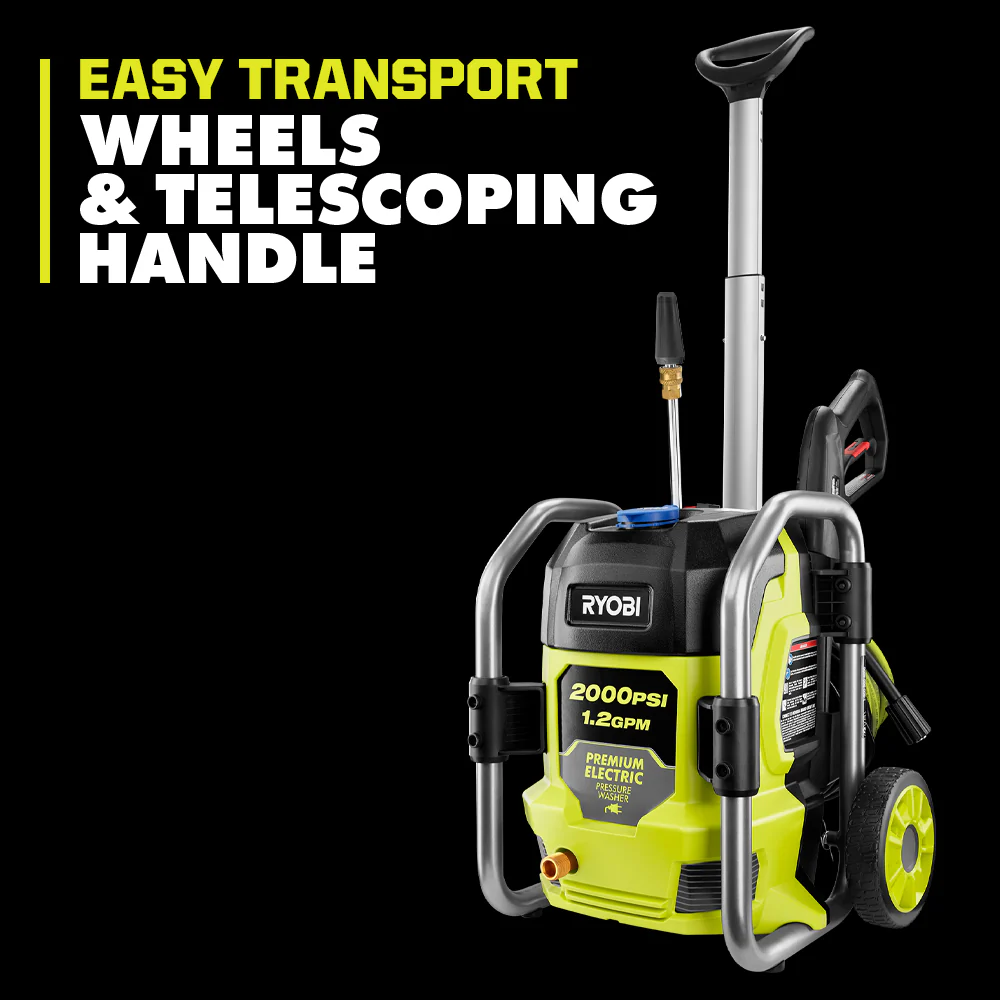 2000 PSI ELECTRIC PRESSURE WASHER WITH FREE 12" ELECTRIC PRESSURE WASHER SURFACE CLEANER - Image 7