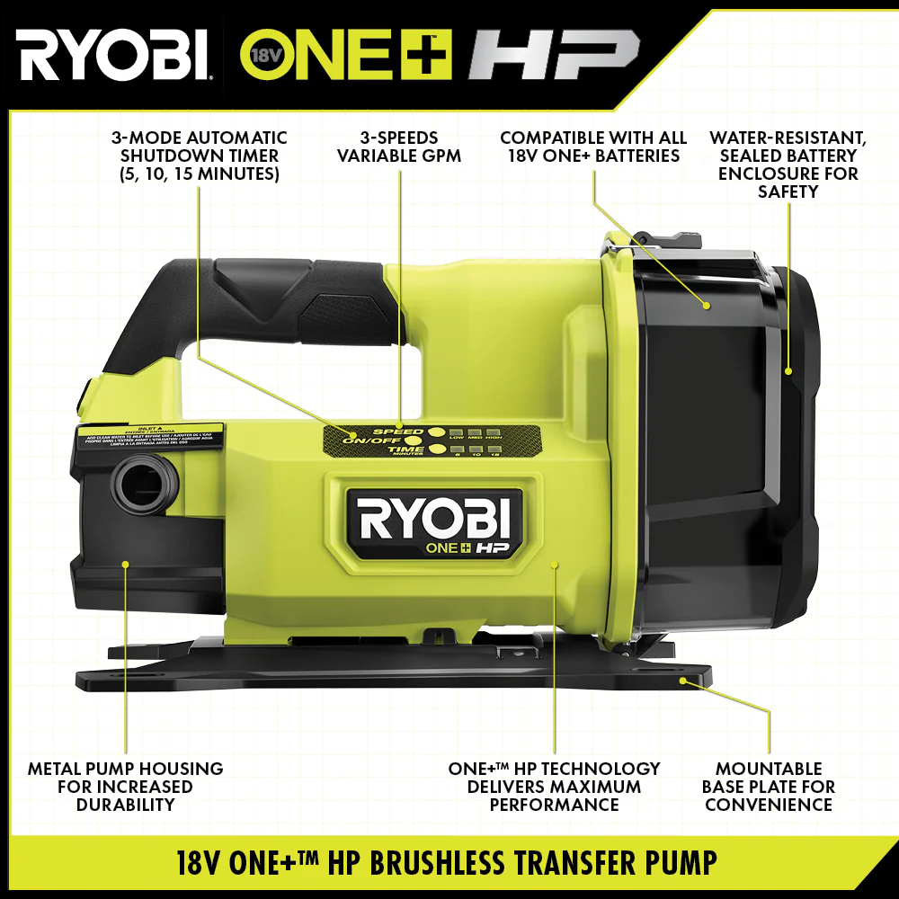 18V ONE+ HP Transfer Pump Kit - Image 3