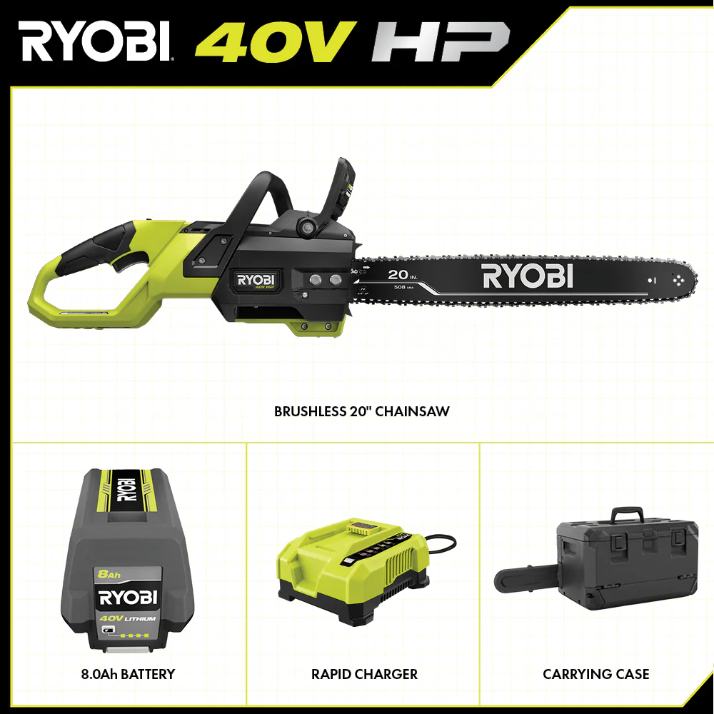 40V HP BRUSHLESS 20" CHAINSAW KIT - Image 3
